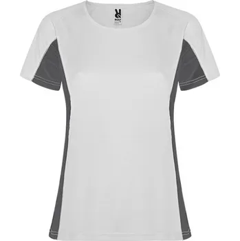 ROLY Tričko Shanghai, krátký rukáv, dámské, funkční E6648-0146-L L Bílá/šedá