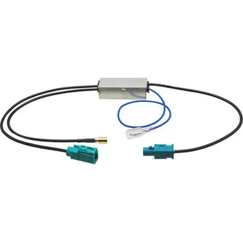 Anténní zesilovač AM-FM / DAB-DAB+ rozbočovač signálu FAKRA/SMB konektor