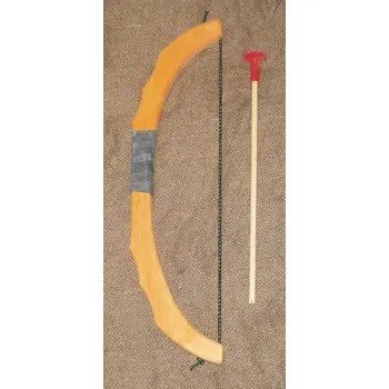 Dřevěná hračka Luk (oranžový) + šíp