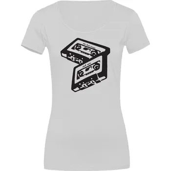 Dámské tričko Dámské tričko DNB Tape Velikost: 3XL, Barva: Bílá