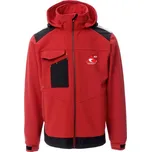 Softshell bunda s kapucí červená (vel. M)
