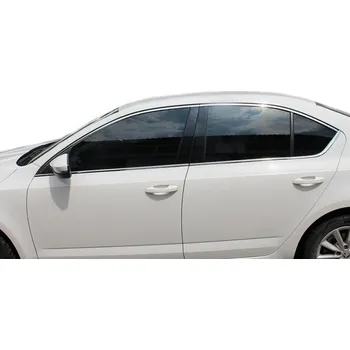 Lišta karosérie Škoda Octavia III-Boční lišty kolem oken chrom