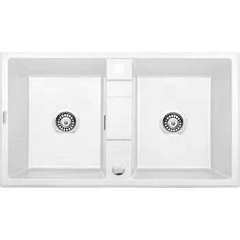 Granitový dřez DEANTE ERIDAN ZQE_A203 Dvojdřez, granit alabastr