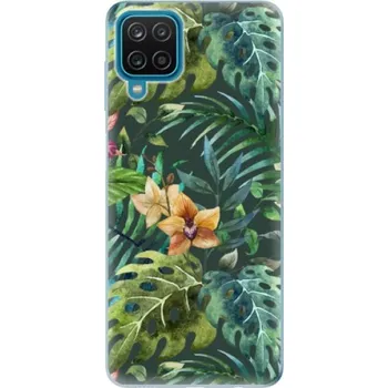 Pouzdro na mobilní telefon Odolné silikonové pouzdro iSaprio - Tropical Green 02 - Samsung Galaxy A12
