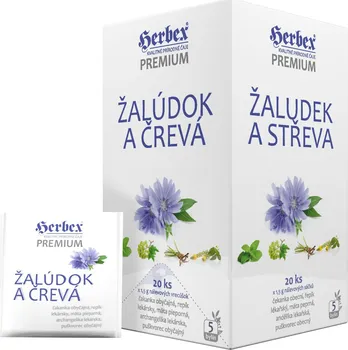 Léčivý čaj Herbex Žaludek a střeva 20 x 1,5 g
