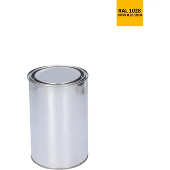 barva na kov barva antikorozní polomatná na zinek RAL1028 - melounová žlutá, 1 kg