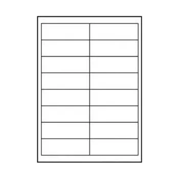 Samolepící etiketa LOGO etikety 99.1mm x 34mm, A4, matné, bílé, 16 etiket, 140g/m2, baleno po 25 ks, pro inko (EL099ANT3L)