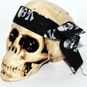 Karnevalový doplněk Lebka s šátkem