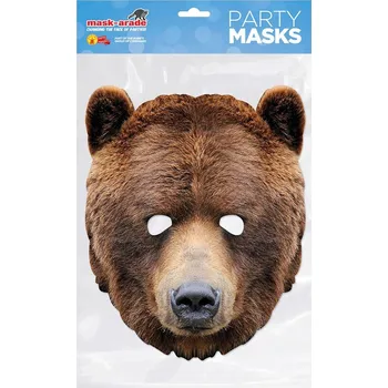 Karnevalová maska Maskarade Papírová maska Medvěd