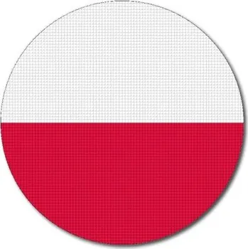 Vlajka Pelisport Polská vlajka kulatá tisk ø 45 mm