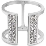 Prsten čirý se Swarovski Elements Radiance PFMP2C Krystal 54 - 56 (M/L)