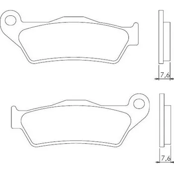 Brzdový komplet Brenta FT4027 zadní sintrované brzdové destičky na motorku MOTO GUZZI GRISO 1200 8V rok 05-14