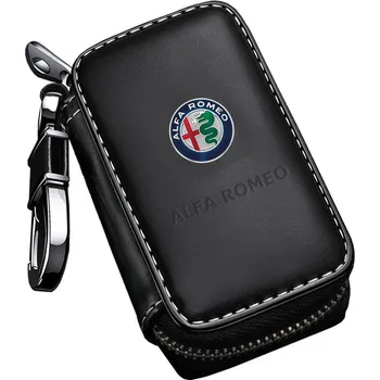 Klíčenka na Autoklíč ALFA ROMEO. Kožené pouzdro na klíčky dálkové centrální zamykání.
