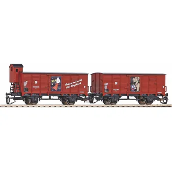 Vláček a vláčkodráha Piko Sada 2 krytých vagónů G02 „Fit“ DR III - 47032