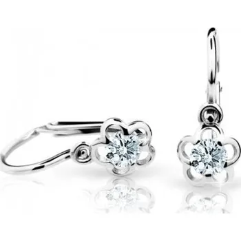 Náušnice Cutie Jewellery Dětské náušnice zlaté C1945B-White