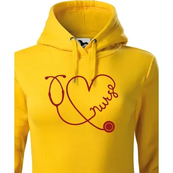 Dámská mikina Dámska mikina pro zdravotní sestry Nurse, Barva Žlutá, Velikost L, Canvas Dámská mikina Bezvatriko.cz 1
