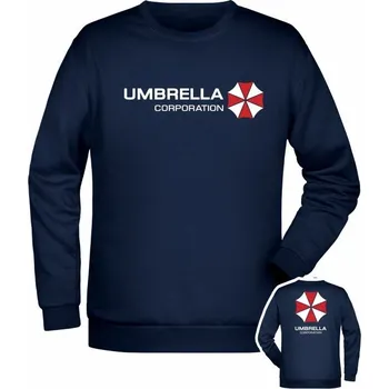 Pánská mikina Mikina Umbrella Corporation Backside - námořní modrá