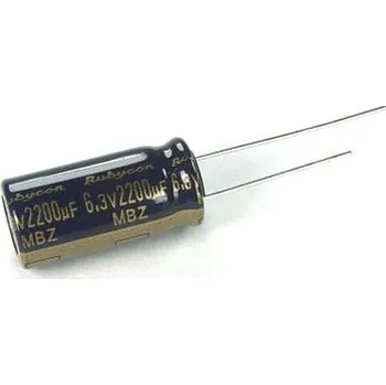 Kondenzátor Kondenzátor Rubycon MBZ 1000uF / 6,3V