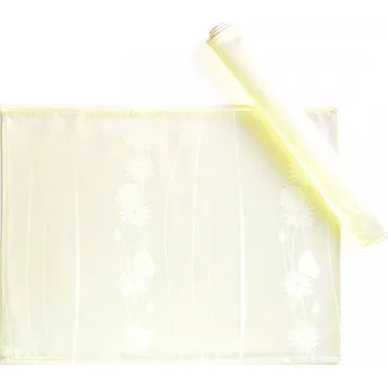 prostírání HEDVA ČESKÝ BROKÁT Ubrus Odaska prostírání 30x40 set 2 ks luční kvítí smetanová