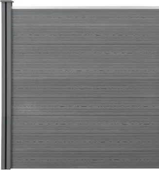 Plot Max WPC šedý 188 x 178 cm + sloupek