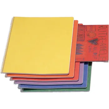 Sešit Sešit 24 x 32 cm se závojíčkem, spirálová vazba, 1ks - oranžový