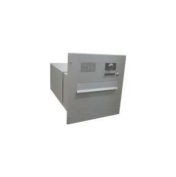 Poštovní schránka DOLS Poštovní schránka B-242 do sloupku + čelní deska se zvonkem a kamerou ABB - digitální systém NEREZ