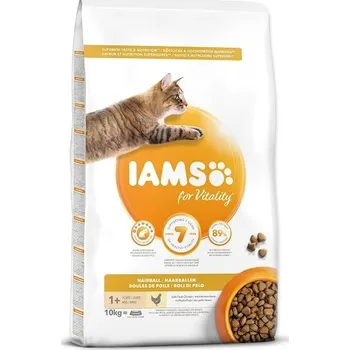 Krmivo pro kočku Iams Cat Adult Hairball Chicken 10 kg