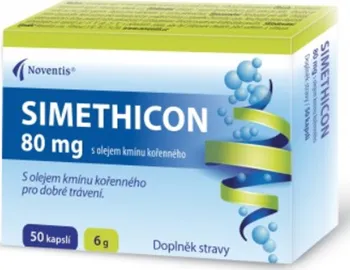 Přírodní produkt Noventis Simethicon 80 mg 50 cps.