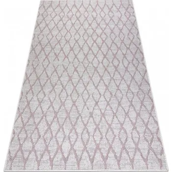 Koberec Balta Kusový koberec Sisalový SION 22129 ecru / růžový Rozměr: 80x150 cm