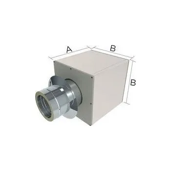 Střecha Komíny CZ Stěnová průchodka š.500mm pro izolovaný komín 200mm