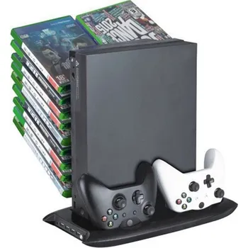 Držák na ovladač Multifunkční nabíjecí stojan SYY-XONEX-02-2 s aktivním chladicím 4X USB pro Xbox One X (XONE)