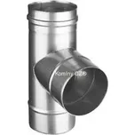 Komíny CZ T-kus 87° nerez s odkapničkou 1-140mm