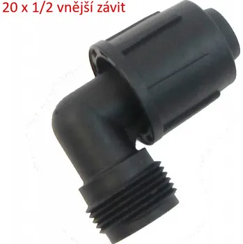 Vodovodní potrubí Koleno 20x1/2" vnější závit