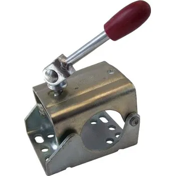 Přívěs Držák opěrného kolečka 60 mm sklopná klička AL-KO (Klema opěrného kolečka 60 mm sklopná klička AL-KO)