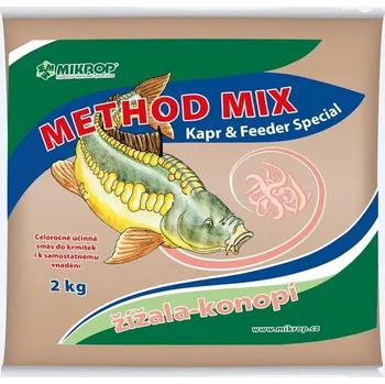 Návnadová surovina Method mix pro ryby žížala - konopí 2kg