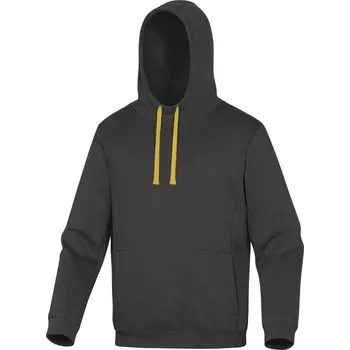 Pánská móda Mikina LECCO, šedá/žlutá DELTA | 56-58 vel. XL