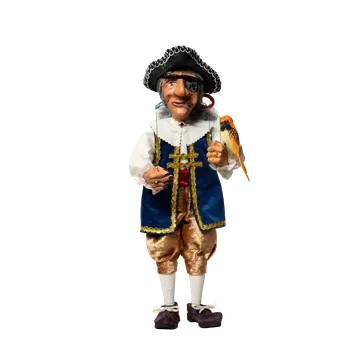 Dřevěná hračka Pirát s papouškem