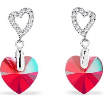 Náušnice Náušnice červené se Swarovski Elements Amore KCS622810LSISH Light Siam Shimmer