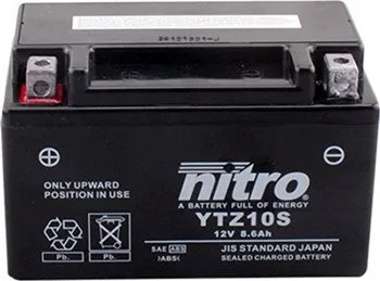 Motobaterie NITRO YTZ10S 12V 8,6Ah 190A