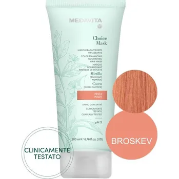 Barva na vlasy MedaVita Choice barvící maska broskvová (peach) 200 ml