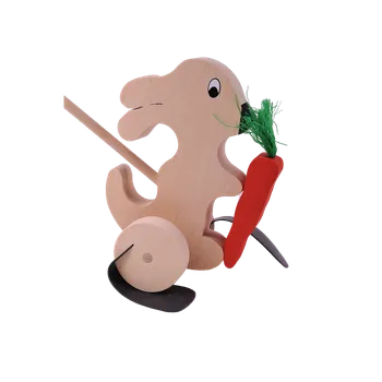 Dřevěná hračka Plácačka zajíček