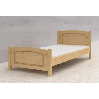 Postel Via-nábytek Postel LUKAS masiv borovice Rozměry: 90 x 200, Povrchová úprava postele: Moření odstín dub