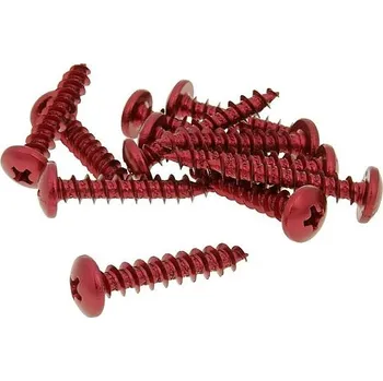 Spojovací materiál motoru Vparts Sada šroubů 12ks na plasty červená - 6x30 VC21266