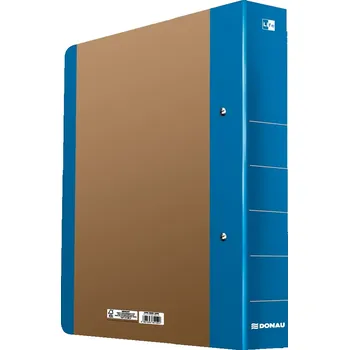 Kroužkový pořadač Donau Life A4, 2 kroužky, 50 mm, karton, neonově modrý