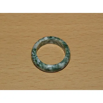 Drahý kámen Achát stromečkový - Prstýnek - průměr 17 mm - kp21