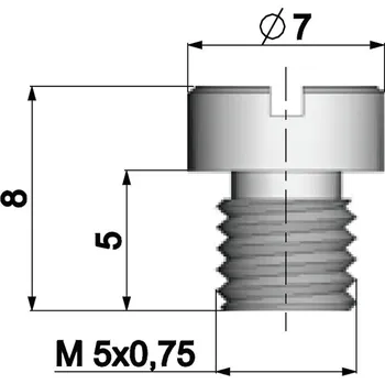 Karburátor Tryska Polini M5 x 0,75 Varianta: 97 360.1097