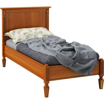 Postel Postel jednolůžko čelo dřevo, třešeň francouzská