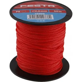 Zdenické nářadí Provázek zednický 50 m x 1 mm, červený