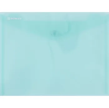 Obálka Obálka s drukem Donau průhledná, C5, PP, zelená