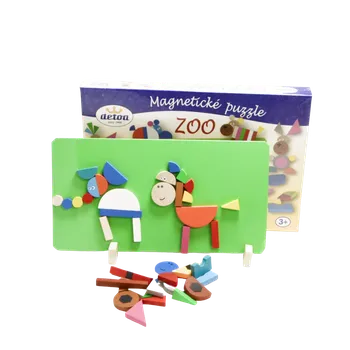Dřevěná hračka Magnetická tabulka Zoo